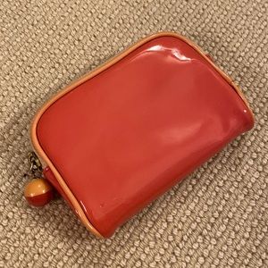 J. Crew Pink Glossy Coin Purse Pouch
